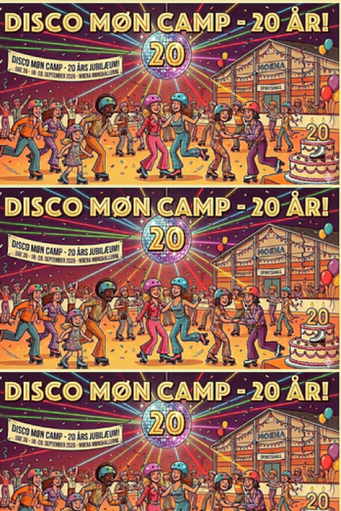 20-ÅRS JUBILÆUMS Disco Møn-Camp!